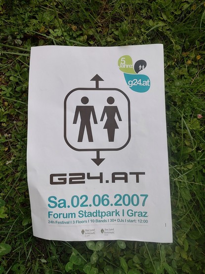 Plakat zum g24.at 24h great tun 5 jährigen Jubiläum am 2.6.2007