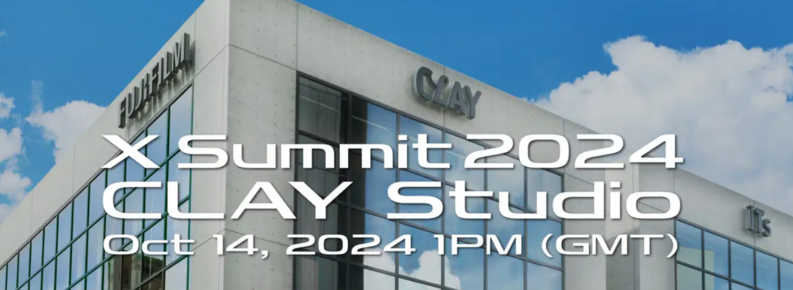 Screenshot von der X Summit Ankündigung mit den Worten:

X Summit 2024
CLAY Studio
Oct 14, 2024 1PM (GMT)