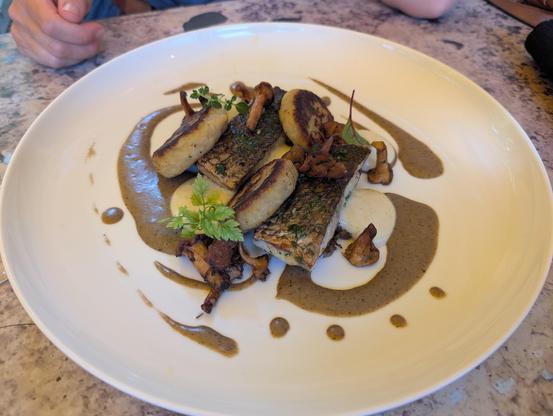Adlerfisch as main dish