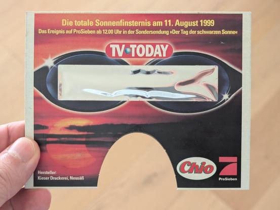 SoFi-Brille aus dem Jahr 1999 von TV Today