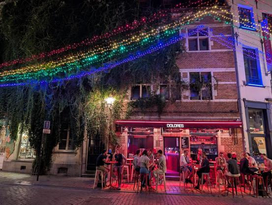 queer-friendly bar with beautiful decoration