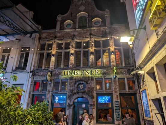 front of Dubliners Bar