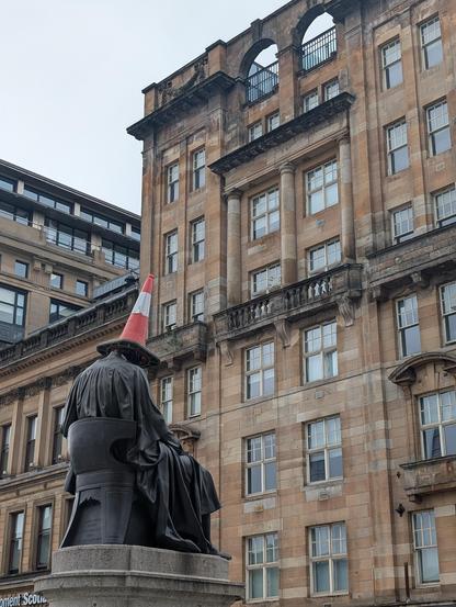 another cone statue