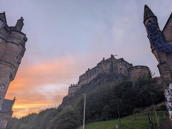 castle by sundown