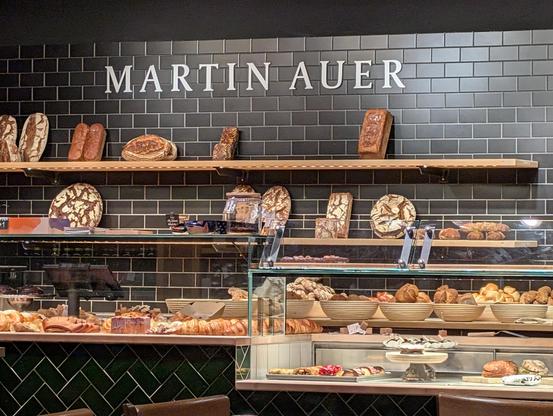 bread shelf in a Auer shop in Graz